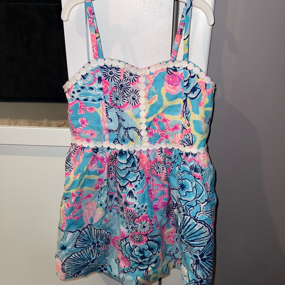 Lilly Pulitzer | Dresses | Lilly Pulitzer Girl Multicolor Floral Dress ...